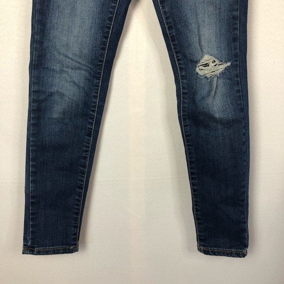 Aeropostale Medium Wash High Waisted Distressed Skinny Jegging 00S - Picture 4 of 8